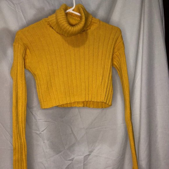 Cropped Knitted Turtleneck - Picture 1 of 2